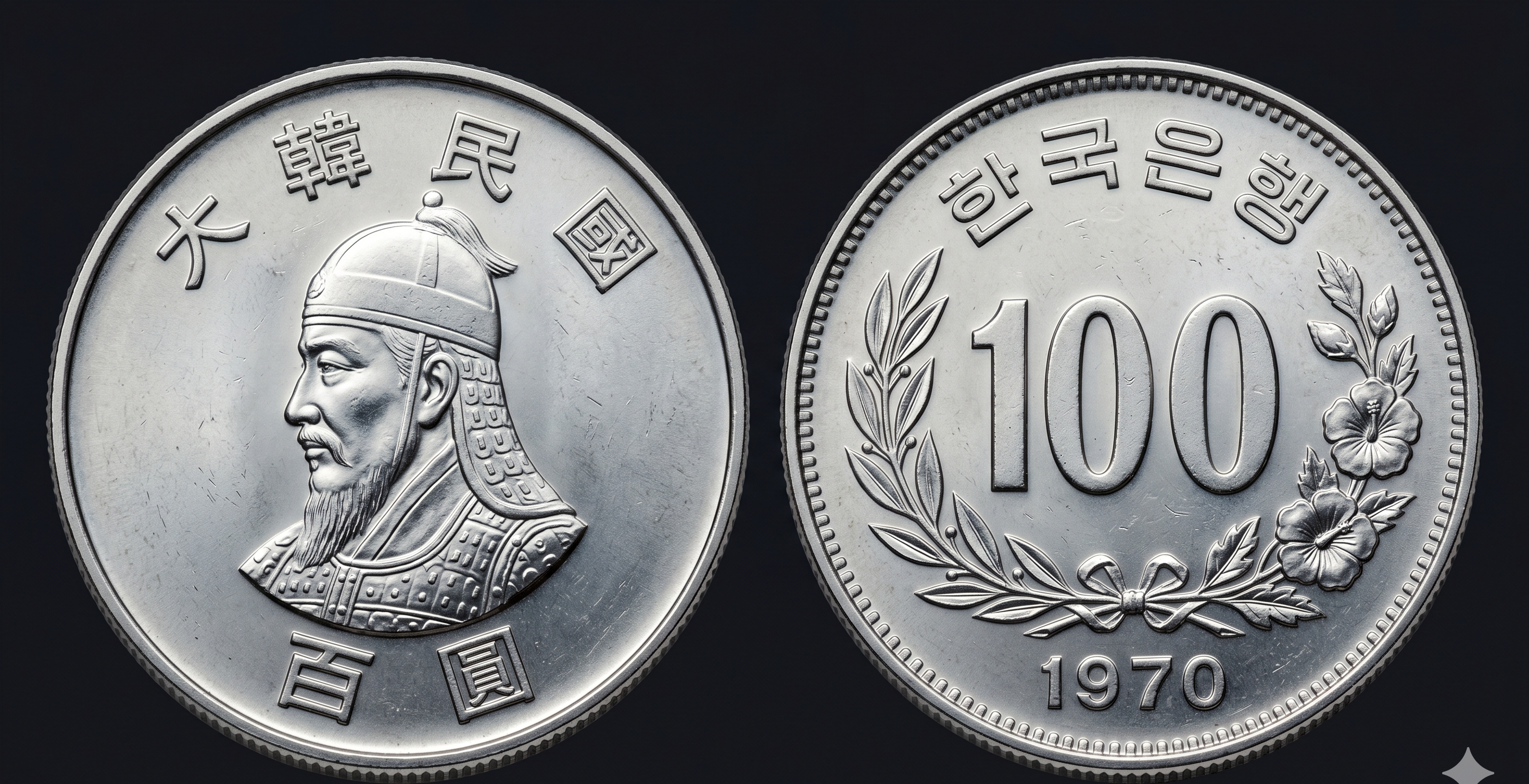 100원 동전 (이순신)