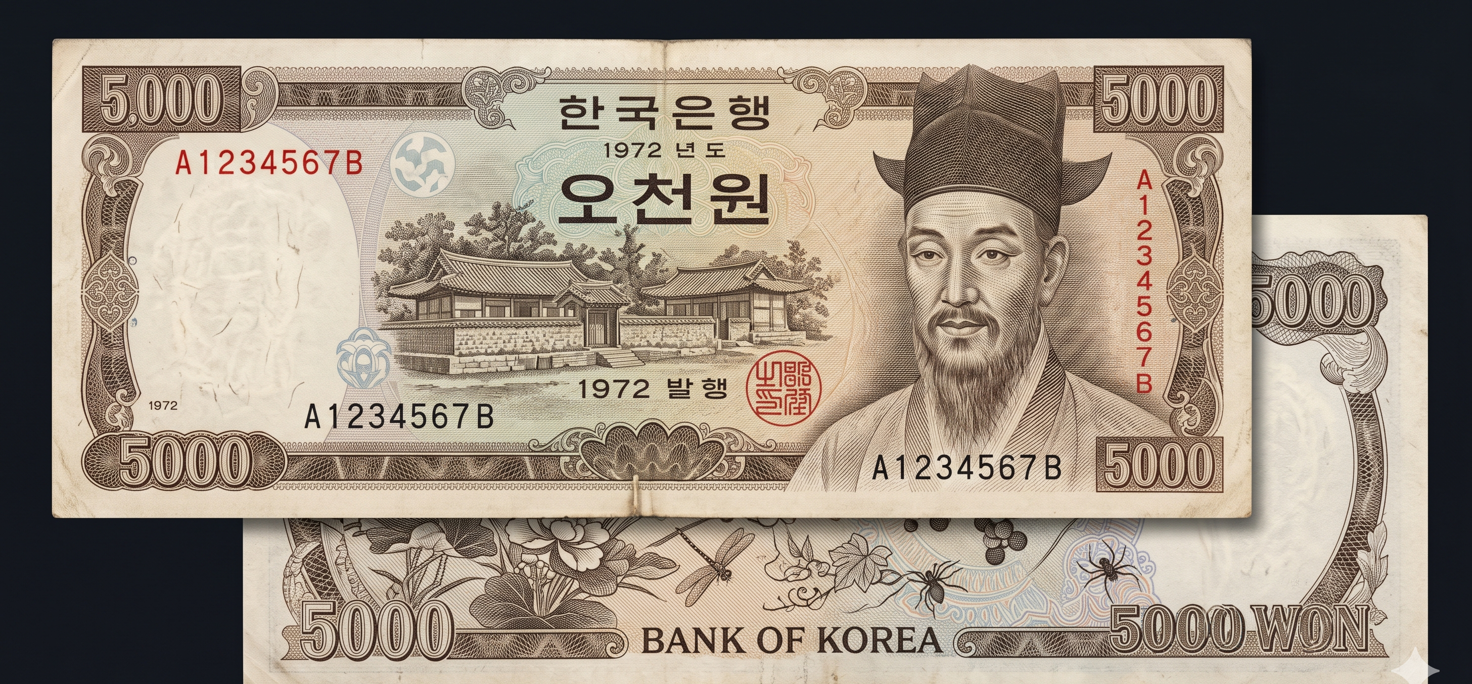 5천원권 (율곡 이이)